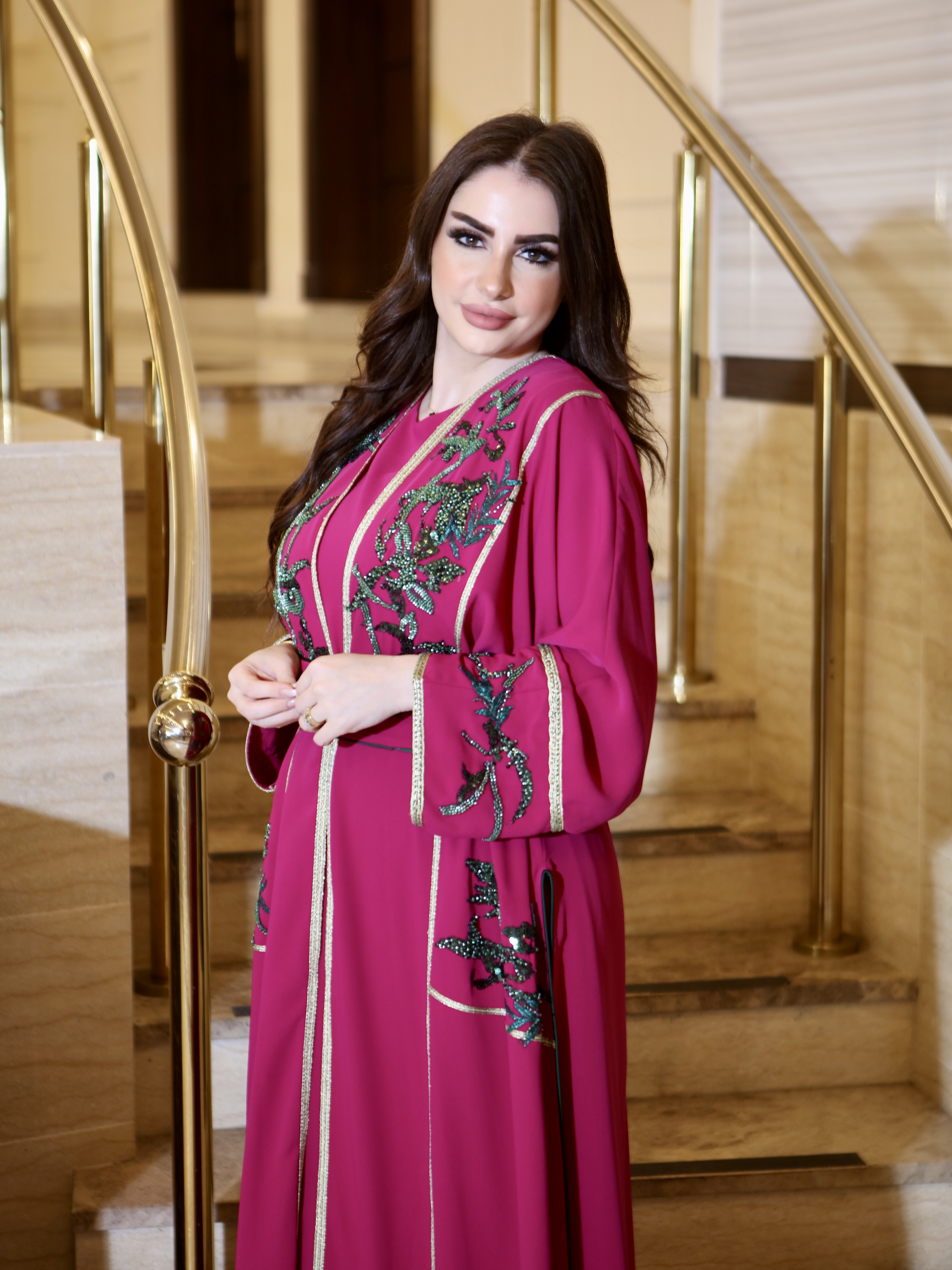 Luxury beaded kaftan