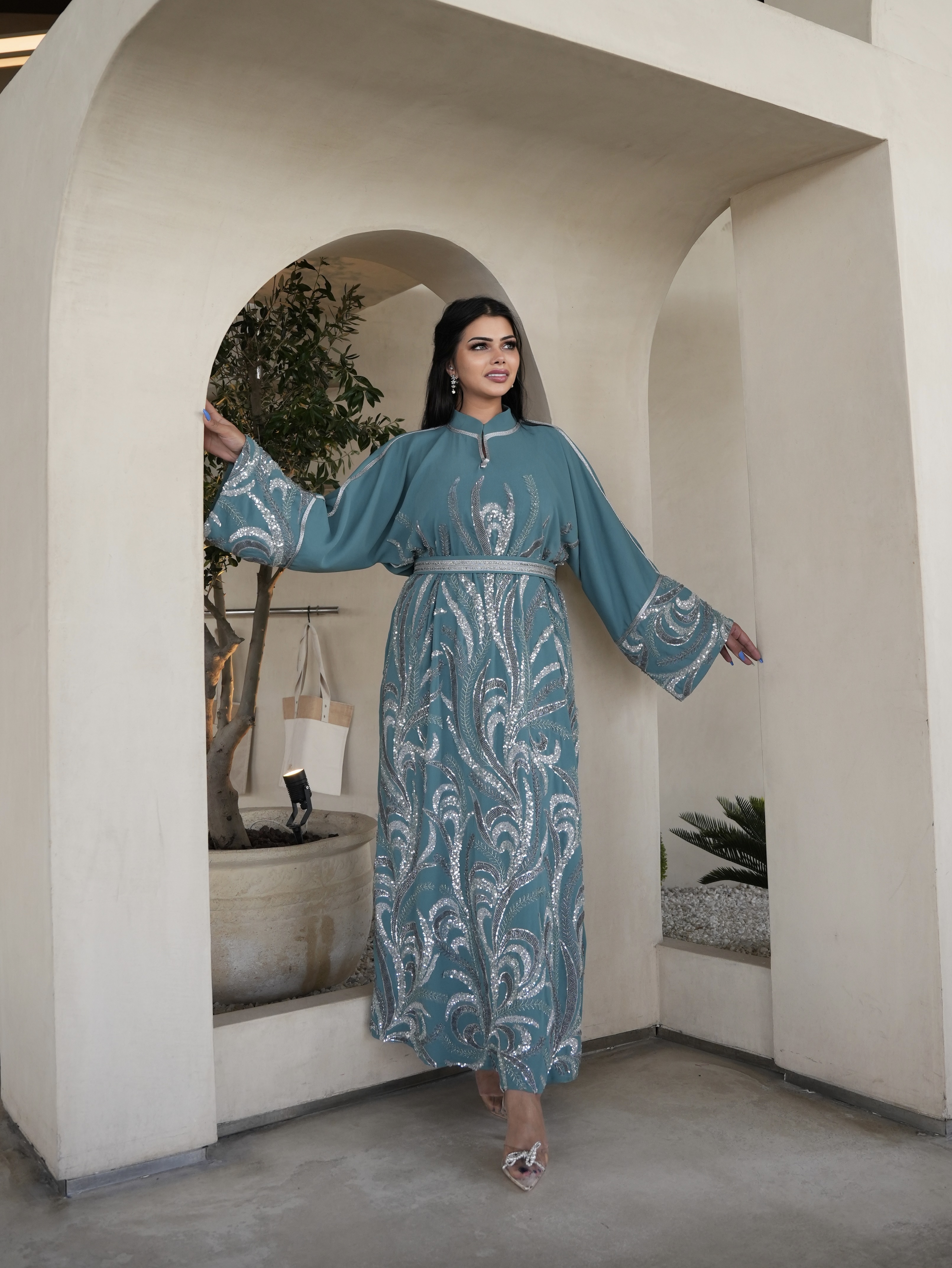 Turquoise galabeya