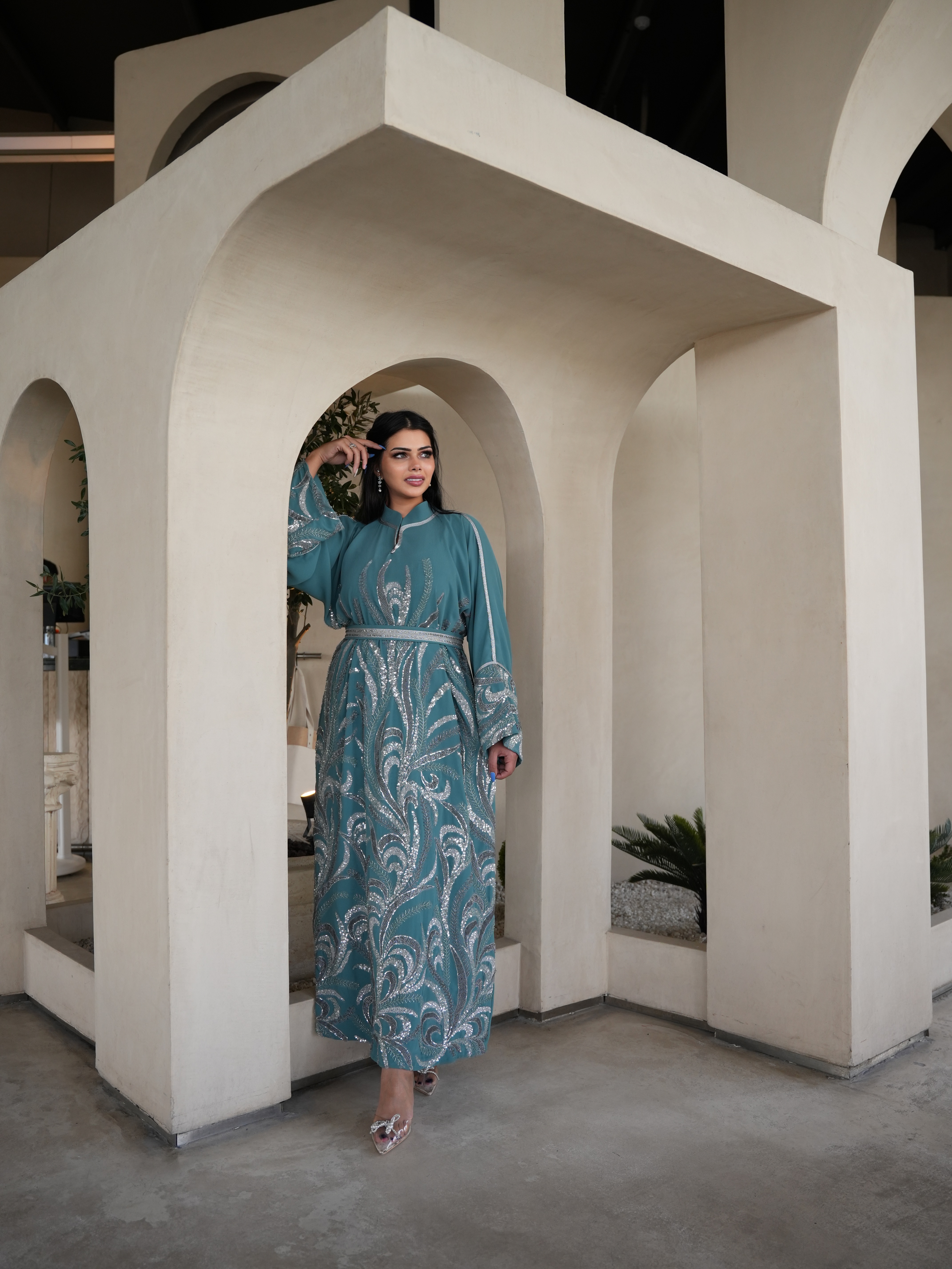 Turquoise galabeya
