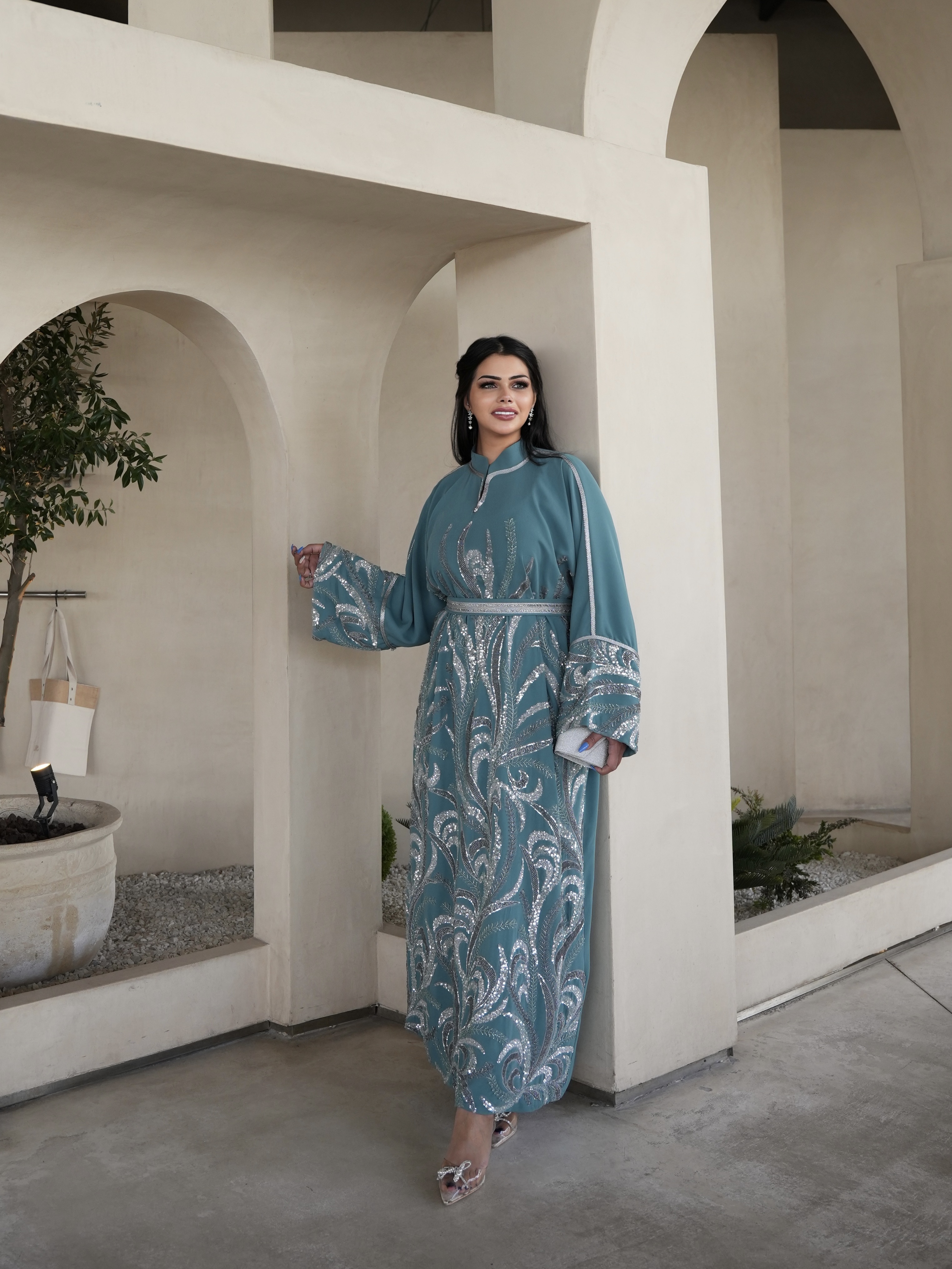 Turquoise galabeya