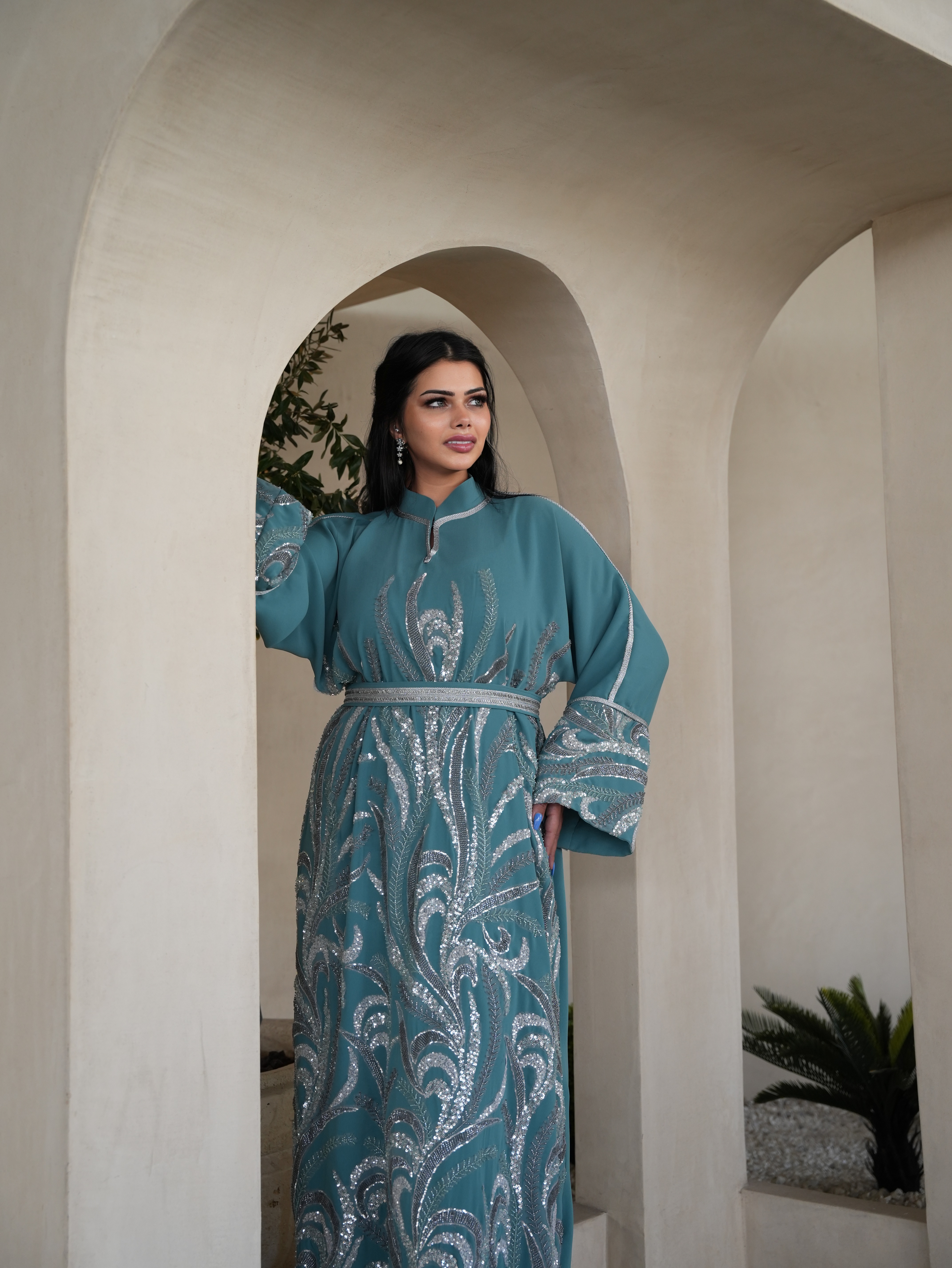Turquoise galabeya