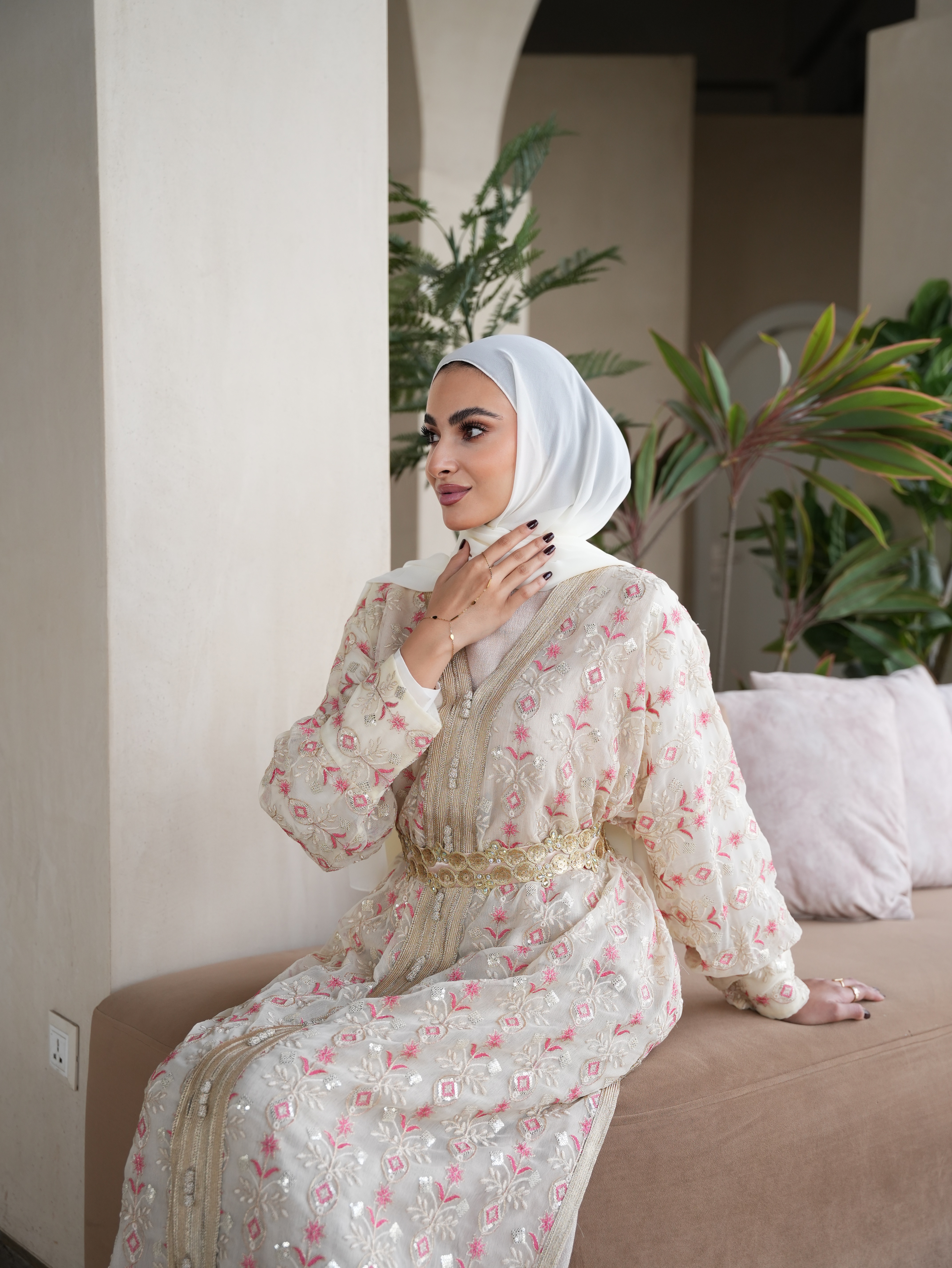 Fancy abaya set